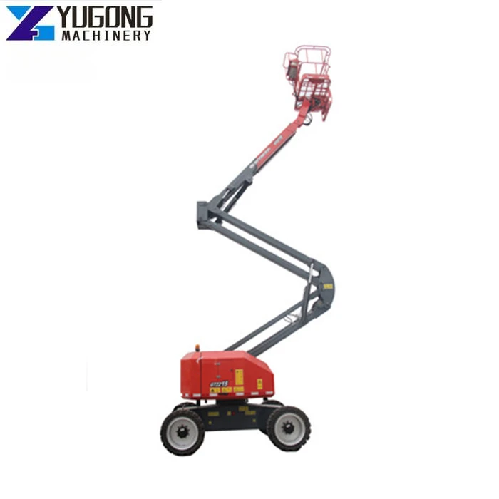 YG Smart Design 22 Meters Straight Electric Boom Man Lift Aerial Platform Self-propelled Curved Arm Lifting Work Platform