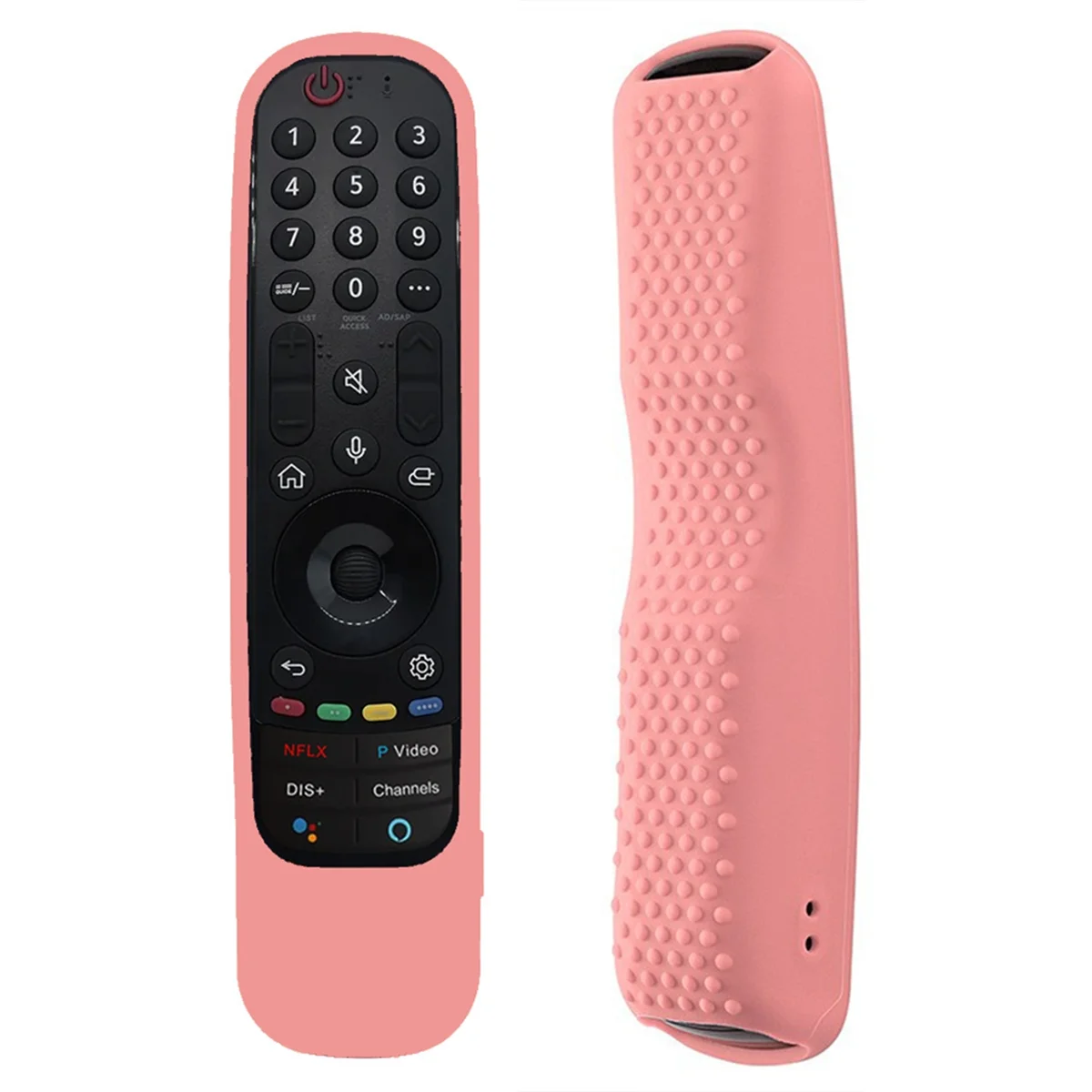 

Silicone Remote Cover for LG Smart TV an-MR21 MR22 Anti-Shock Illuminated Case,Pink