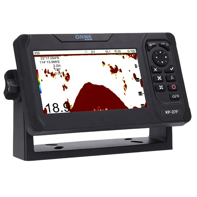 Nouveau navigateur marin de traceur de carte GPS de KP-25F d'ONWA 7 pouces avec le sondeur explorez o de recherche de poisson