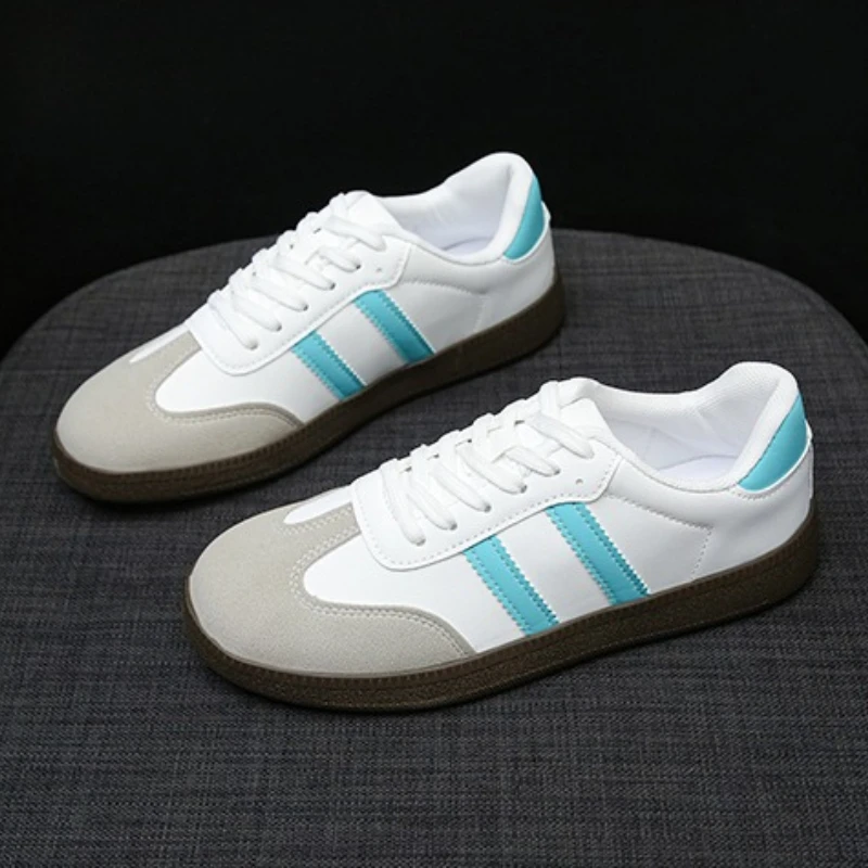 

Весенне-осенние новые оригинальные легкие вулканизированные туфли большого размера с низким берцем и круглым носком на шнуровке