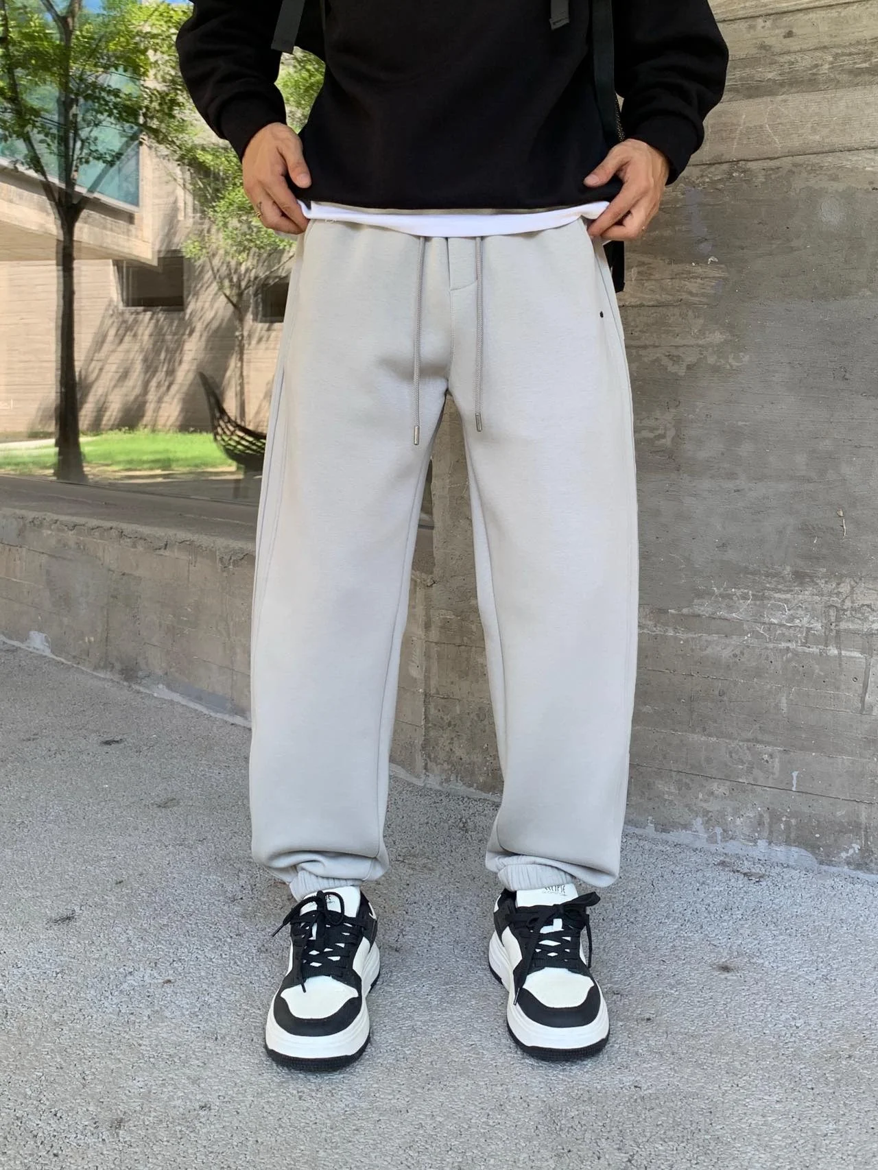 

Мужские повседневные вязаные брюки на флисовой подкладке, свободного кроя, спортивные, осенне-зимние, в американском стиле, для повседневной носки, карго-джоггеры