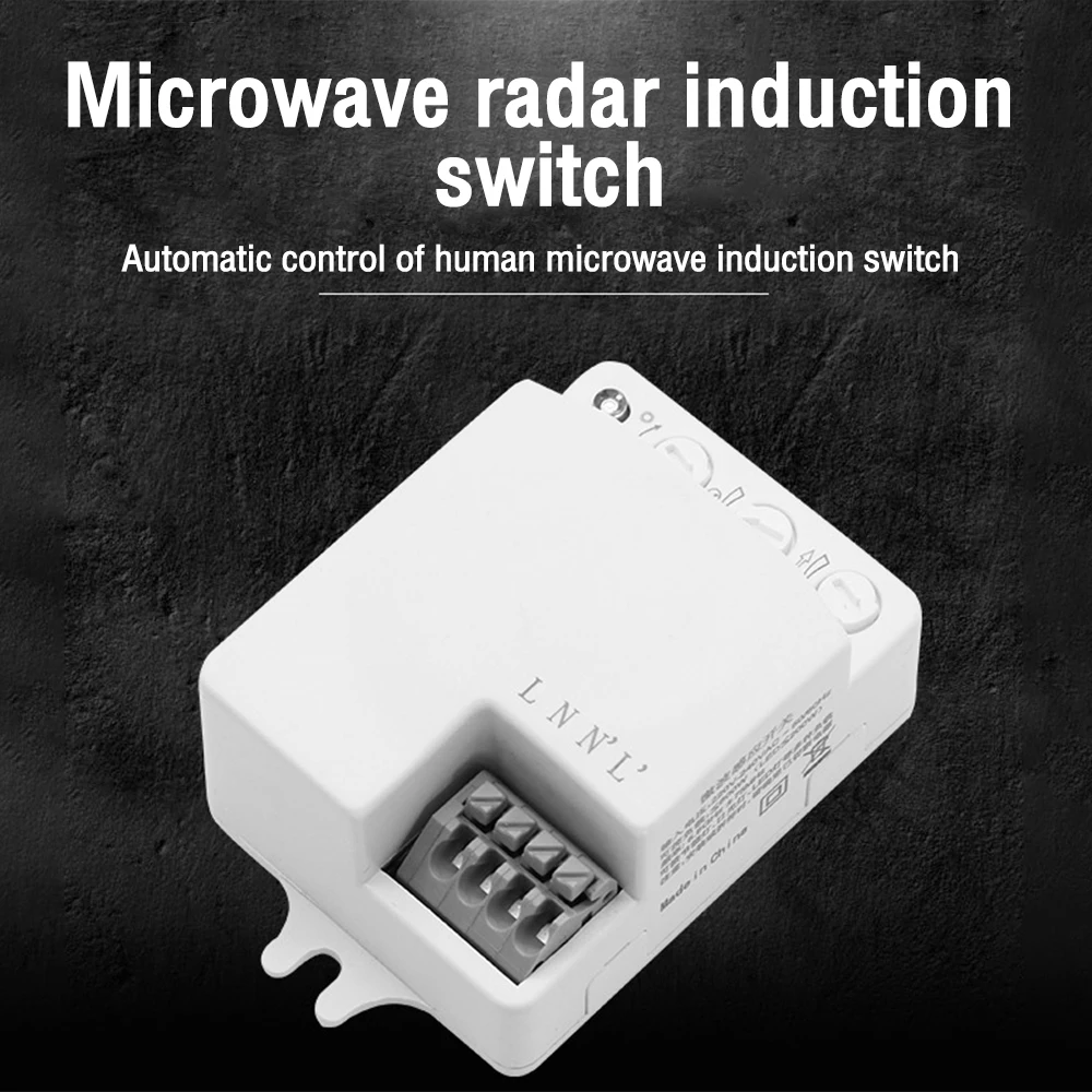 2-8 Meters 5.8Ghz  AC 220V-240V Radar Body Sensor Switch Automatic Home Staircase Corridor Corridor Mini Microwave Sensor Module