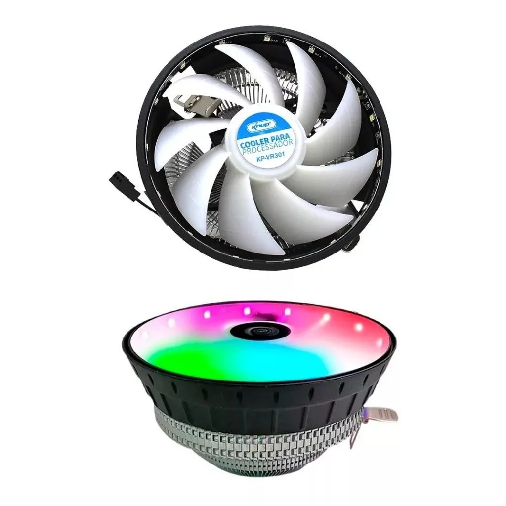 Cooler Processador Cpu Led 775 1150 1151 1155 Am3+ Am4 1200 Led Rgb