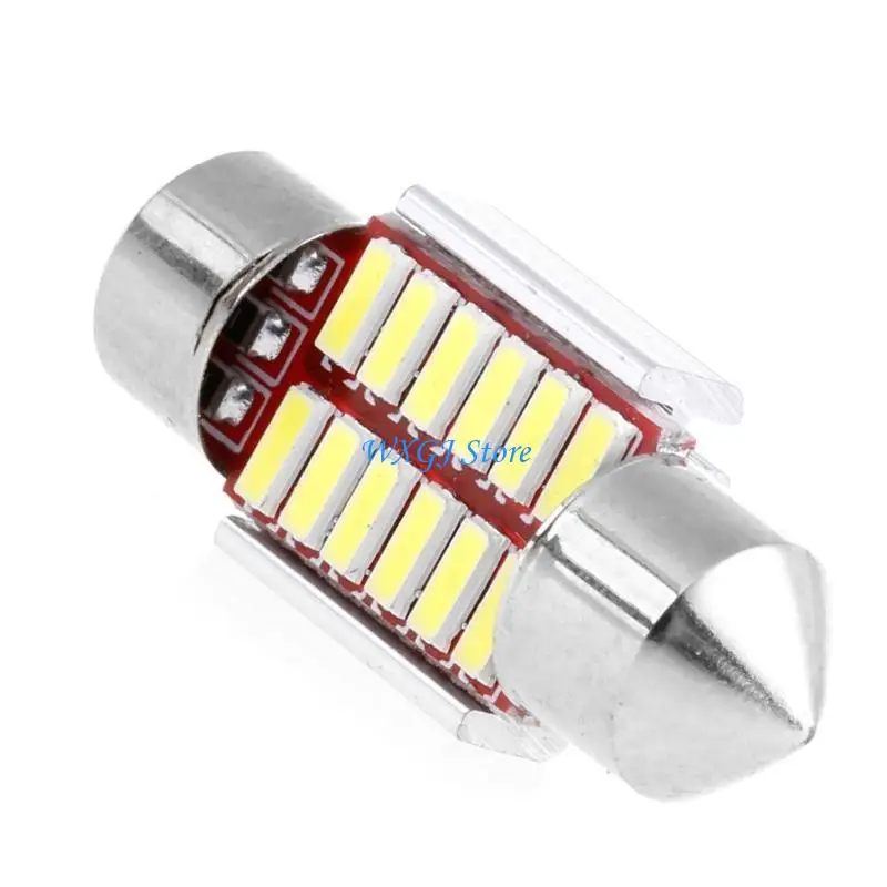 

37JE 1Pc 31mm 4014 12SMD C5W LED Canbus Festoon Dome Lamp Car License Plate Light