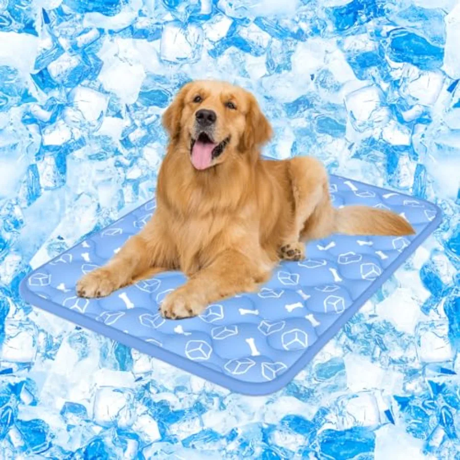 

Лежанка для собак Dog Cooing at 2.0 Ocean Blue, 44 x 32 дюйма, толстая и прочная, для очень крупных собак, с водонепроницаемым покрытием и защитой от грязи.