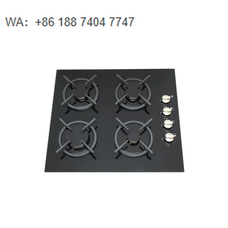 

Cooking Panel Gas Tempered Glass Gas Cooktop with Auto Ignition and High Efficiency Energy Saving Burner