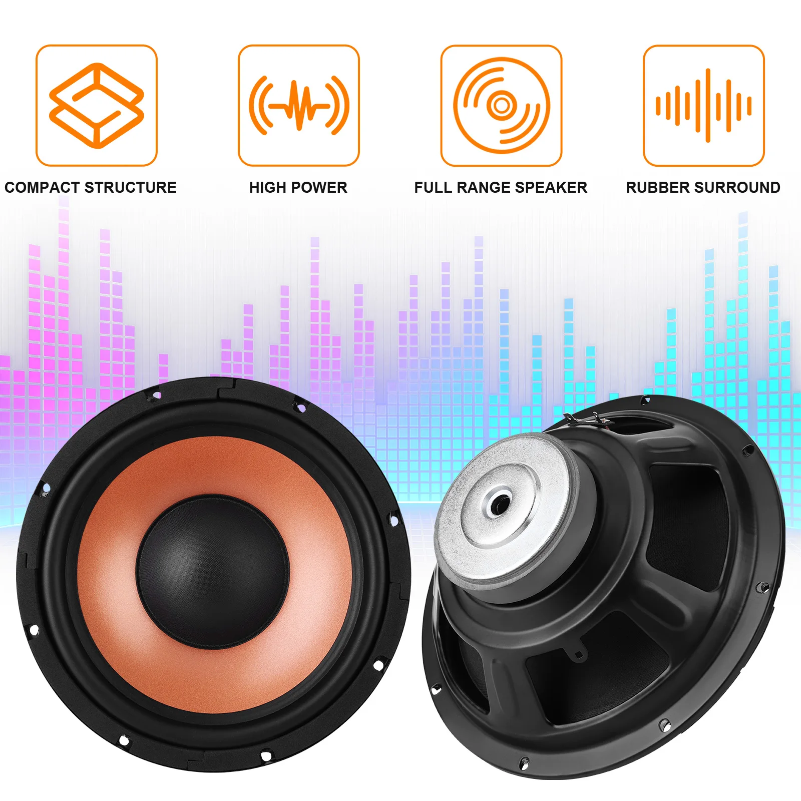 

Car Bass Speaker 35 Core 100 Magnetic Car Audio Speakers 10 Inch Car Subwoofer Speaker for Car Home