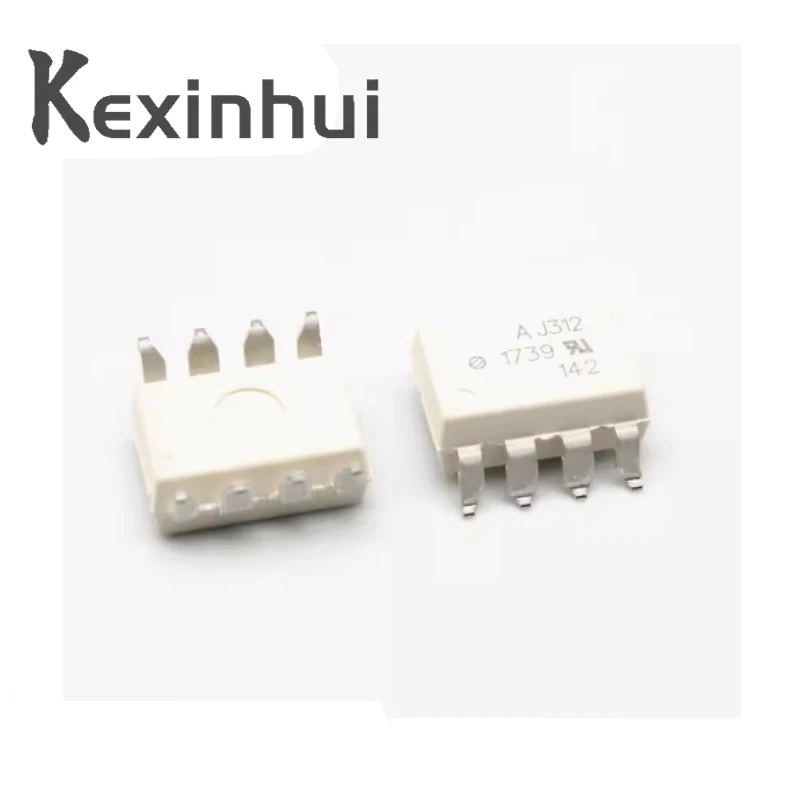 10pcs/lot Direct Plug Dip8 Chip HCPL-J312 Brand New & Original Logic Output Coupler for Aj312