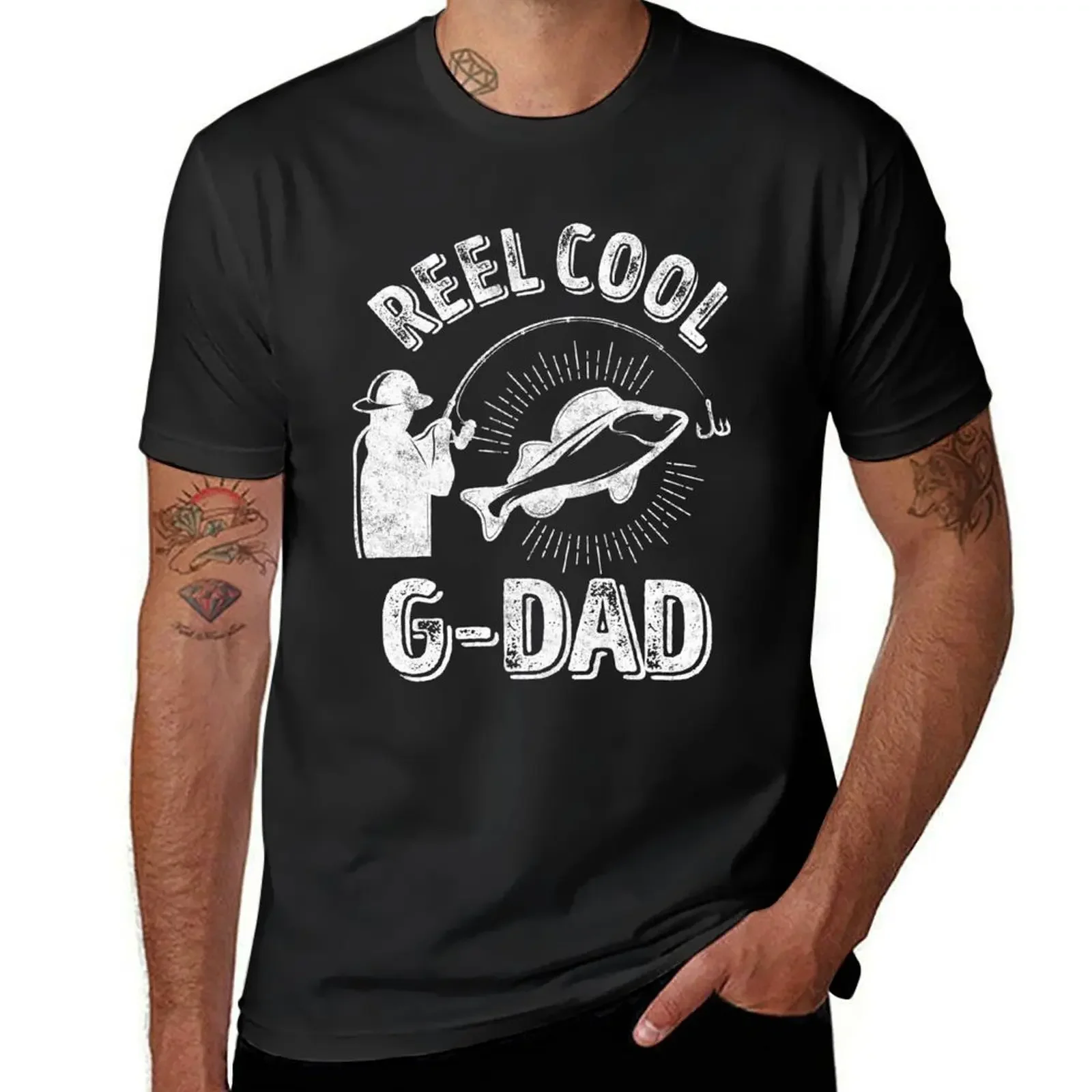 Reel Cool G-Dad Shirt Funny Fisherman Christmas Gift T-Shirt for a boy cheap stuff mens graphic t-shirts hip hop