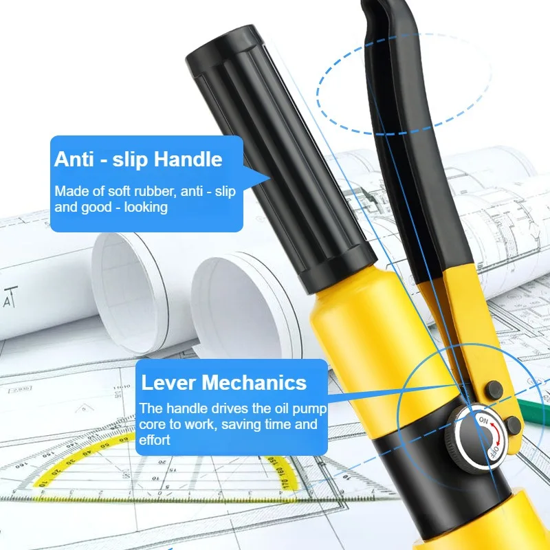 TINDON-X SYD-25 เครื่องเจาะไฮดรอลิกแบบพกพา (ชนิดแยก/ชิ้นเดียว) 6Ton สําหรับสแตนเลส พร้อมชุดแม่พิมพ์ 7 อัน