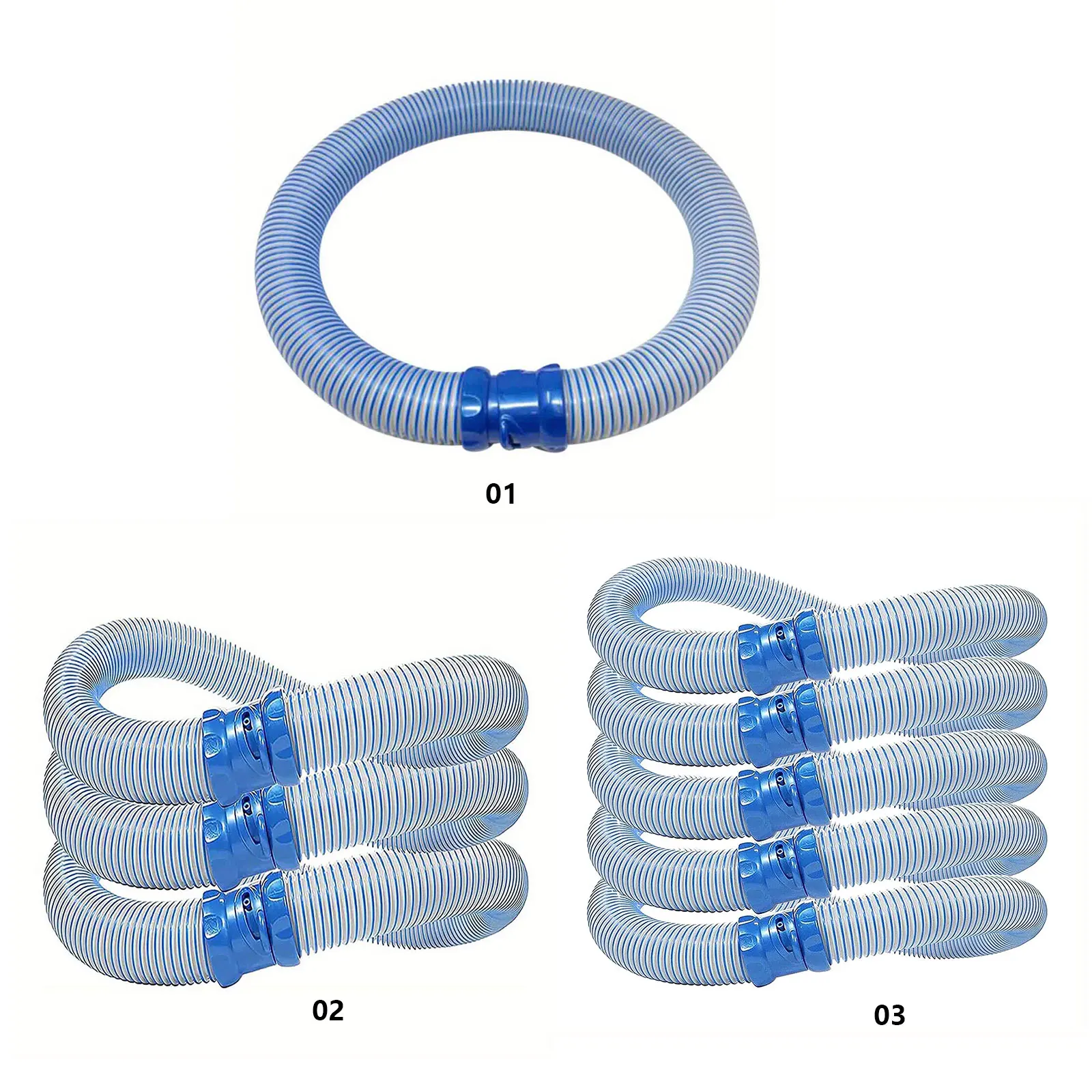 1/3/5pcs Swimming Pool Cleaner Hose 1M Rubber Pool Vacuum Cleaner Hose Replacement Accessories for Zodiac X7 T3 T5 MX6 MX8