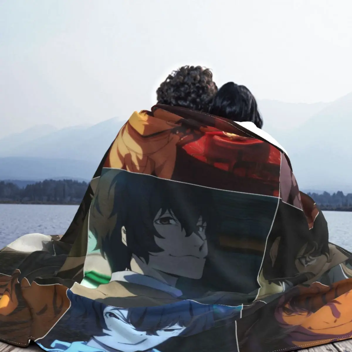 Dazai Osamu Blankets Coral Fleece Plush Winter Japanese Plaid Anime Multi-function Warm Throw Blanket for Sofa Office Bedspreads