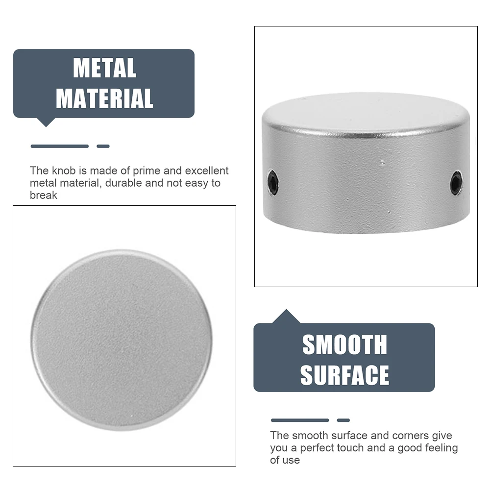 

Top Cover Effect Knob Nail Metal Guitar Pedal Button Caps Silver Footswitch Topper