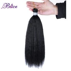 Blice Yaki Straight Synthetic Crochet Braiding Hair Extensions Short Hair For Crochet Braids Synthetic Hair Strand Hook Braids