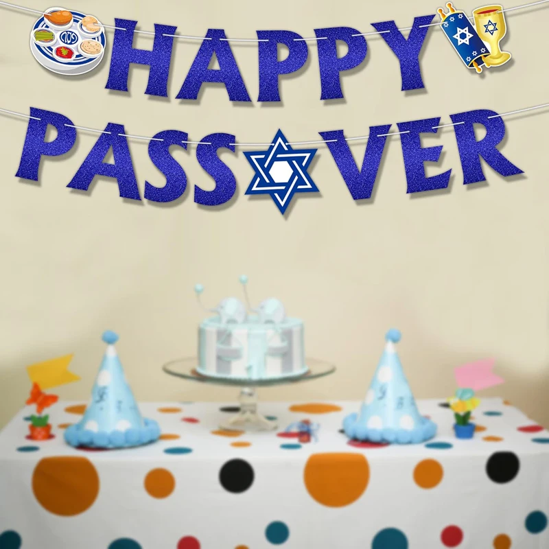 Happy Passover Party decorated banner