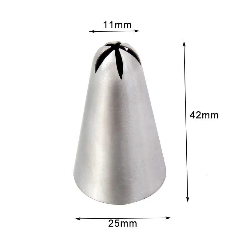 Stainless Steel Flower Icing Piping Nozzle for Cake Decorating Tools #190 Pastry Cream Nozzles DIY Fondant Baking Tool Bakeware