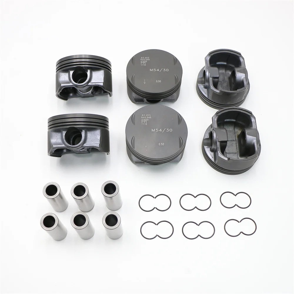 مكبس وحلقة عالية الجودة 11257506223 11257506222 محرك M54B30 لسيارات BMW 5'series 530i, 3' series 330Ci, X5 X5 3.0i