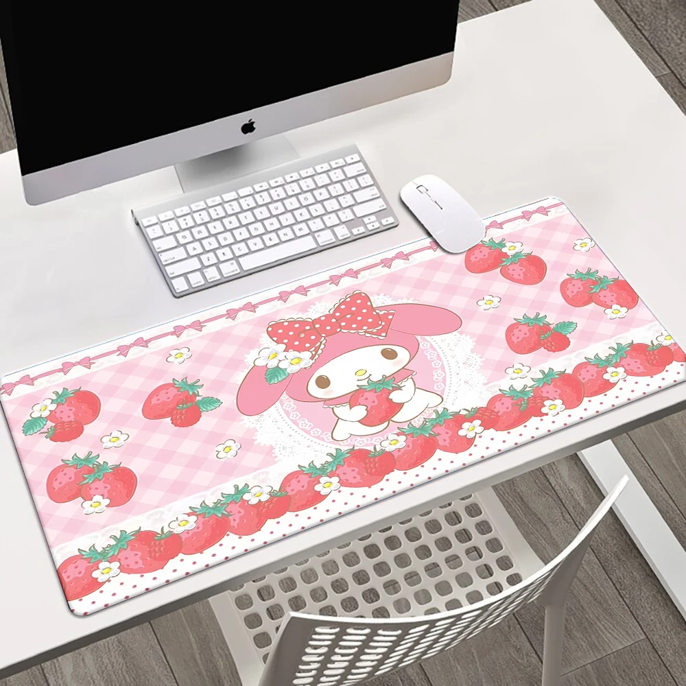 Large Mousepad XXL Sanrio Melody Mouse Pad Keyboard Gaming Accessories Mouse Mats Game Office Computer PC Gamer Laptop Desk Mat