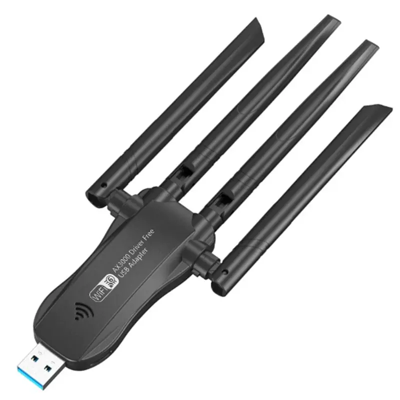 X64A-Network Card Wireless Receiver Wifi6 Adapter Dual Band 2.4G/5G 802.11AX Network Card Wireless Receiver Dongle For Win10/11