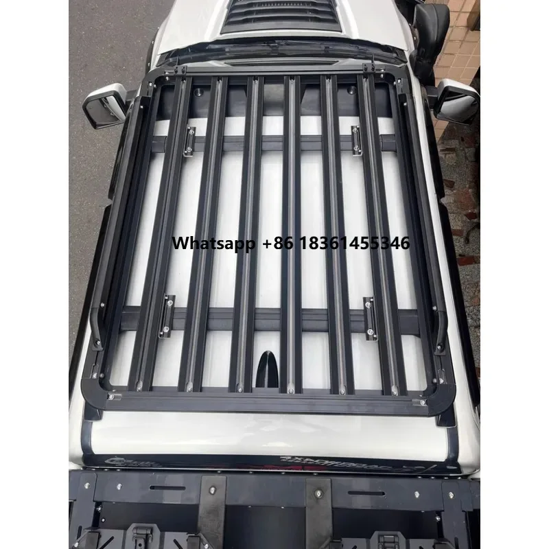 

fo 2015-2021 YP Expanded Storage Rack Box Bar Roof Cargo Cer Camping Trip Aluminum Roof Platform Fit