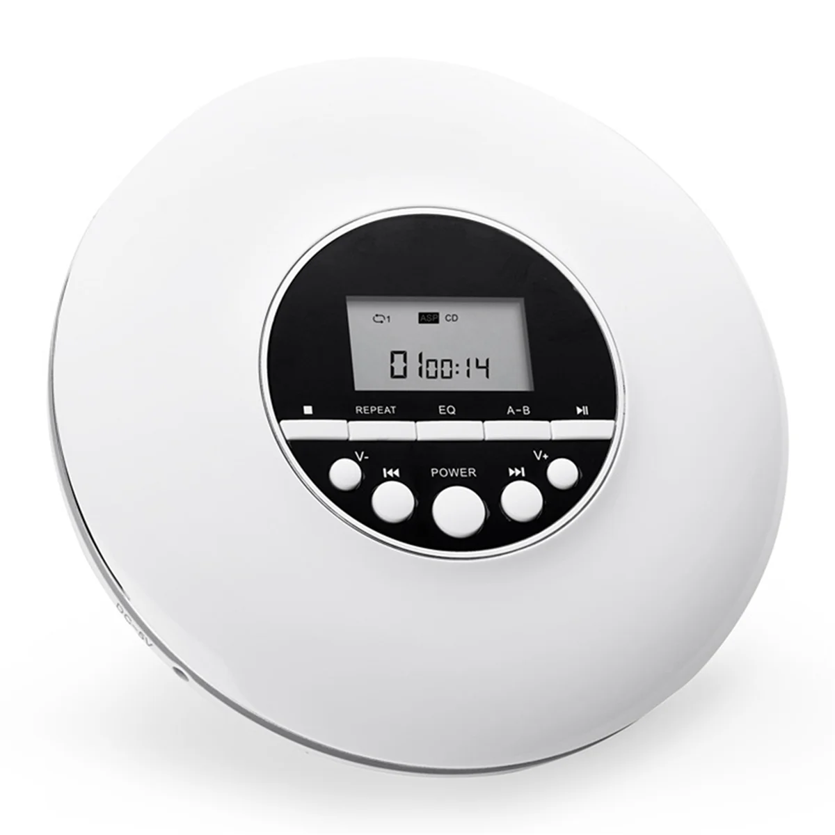 

NEW!! Portable CD Player MP3 Music Player with Stereo Earbuds and Bluetooth Output CD Player with LCD Display White