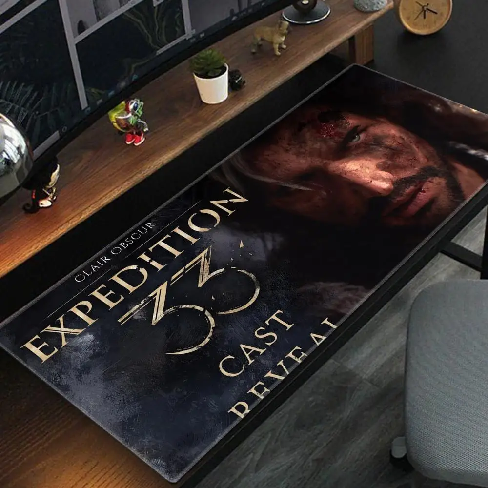 

Clair Obscur Expedition 33 Mouse Pad Keyboard Mouse Mat Large Gamer Mousepad Gaming Accessories XXL PC Cabinet Desk Mats 90x40CM