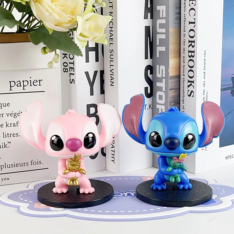 Hot Disney Cute Stitch Stacey Sound Talking and Light Hand Puppet Anime Action Figure Model Toy Kawaii Doll Kids regali di natale