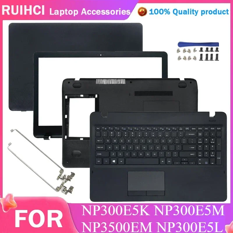 

New For Samsung NP300E5K NP300E5M NP3500EM NP300E5L Laptop LCD Back Cover/Front Bezel/Hinges Cover/Palmrest/Bottom Case Keyboard