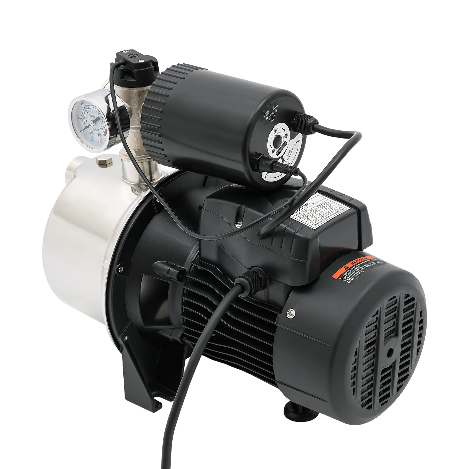 0.75HP Water Pressure Booster Pump Well Jet Pump 110V for Home ,Farms, Garden Hose Boosters, etc