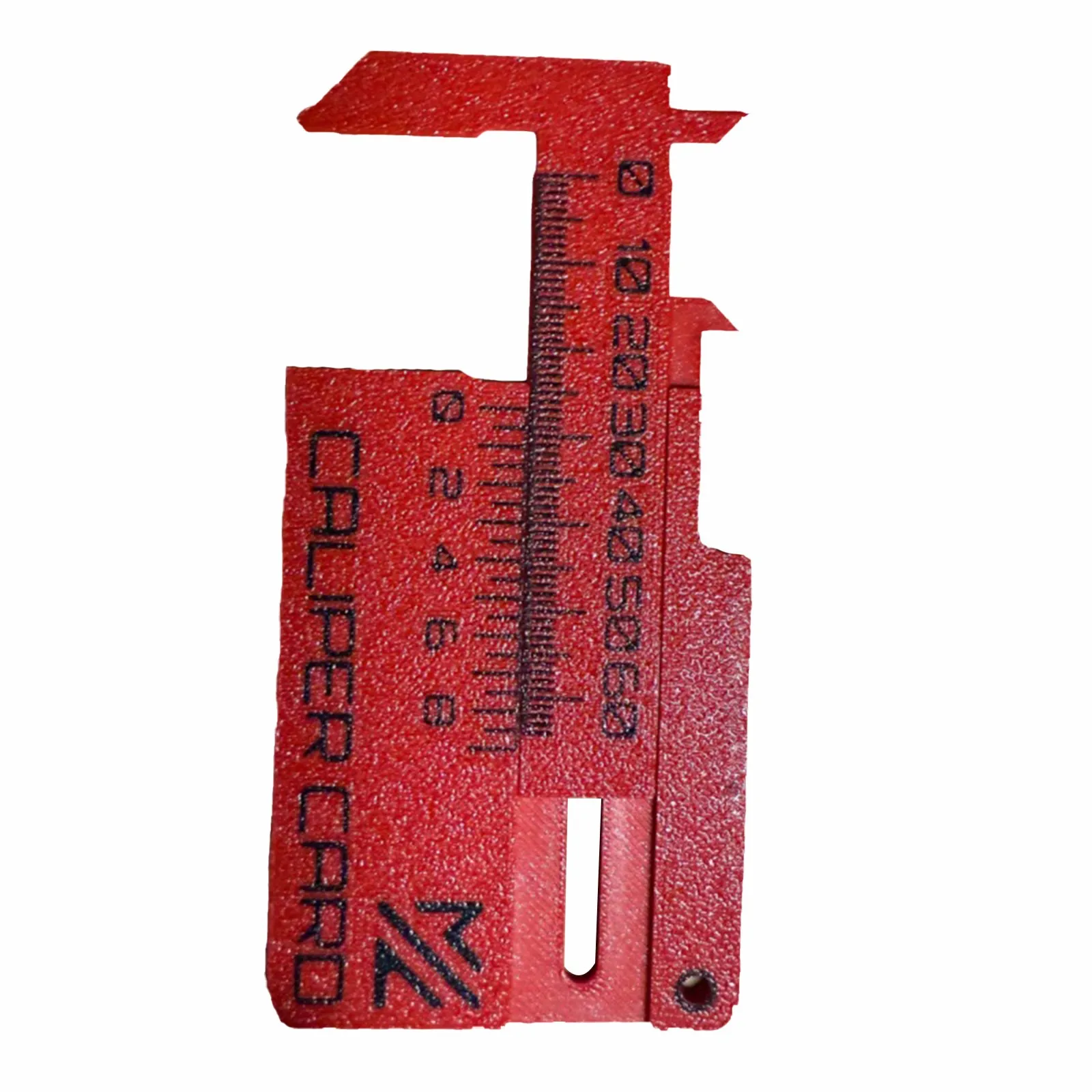 سلسلة مفاتيح بطاقة الفرجار الورنية المدمجة مع تقنية الطباعة ثلاثية الأبعاد أداة قياس متعددة الوظائف ومسطرة محمولة #1