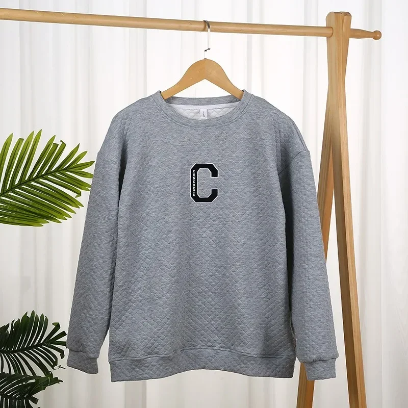 

Y2k Autumn Women's Sweetshirts Love Print O-Neck Pullovers Sweatshirt Casual Loose Long Sleeve Hood Korean Style Baggy Hoodie
