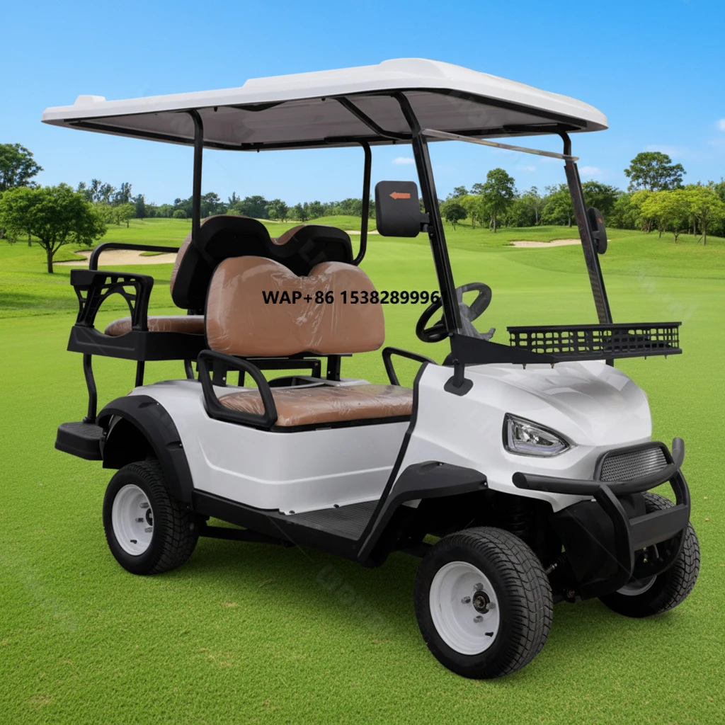 

China Machinery Customized Energy Saving 4-Seater Golf Cart Luxury Golf Trolley Off Road Beach Buggy for Hotel/Airport/Resort