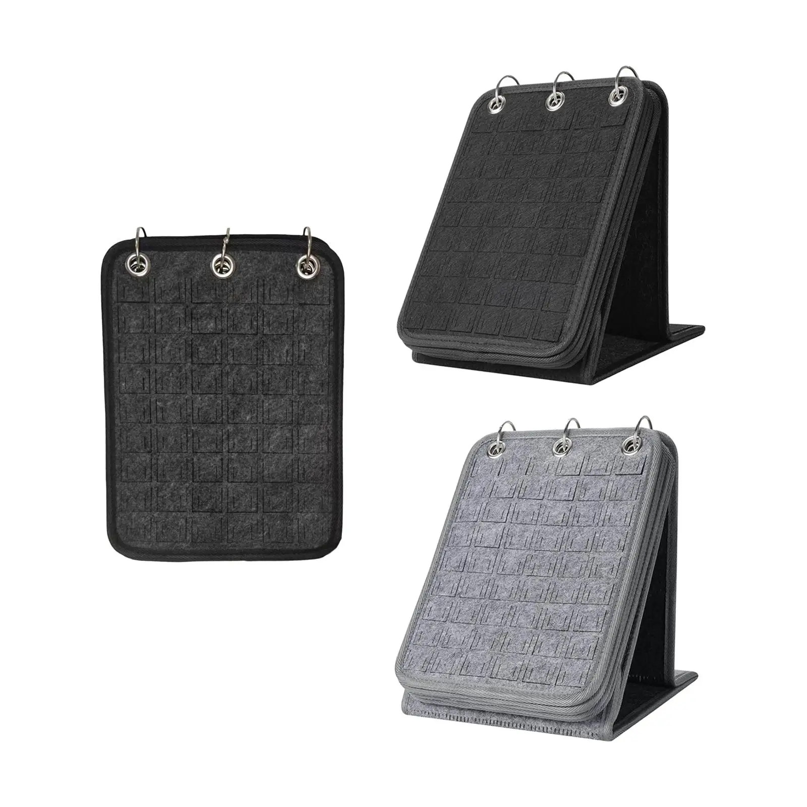 Enamel Pin Display Holder Pins Collection Storage Organizer Display Pages Pin Display Binder Stand with 3 Binders And 5 Pages