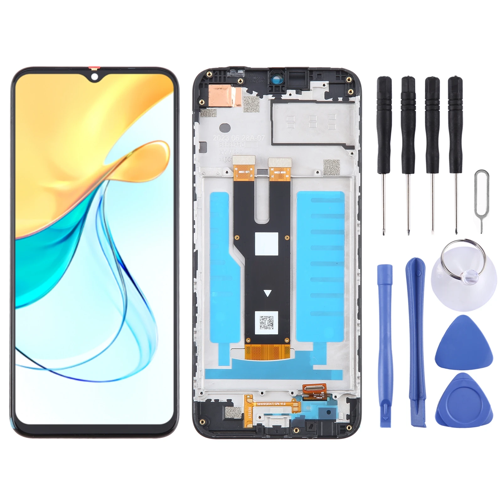 LCD Screen for ZTE Blade V50 Design 4G Digitizer Full Assembly with Frame Phone Display LCD Screen Repair Replacement Part