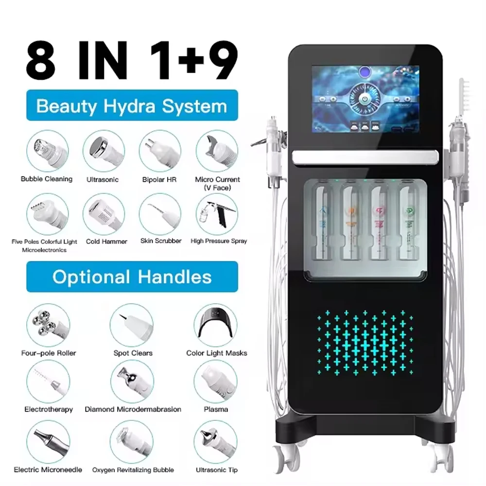 17 IN 1 Hydrofacial Skin Management Machine Oxygen Bubble Deep Cleansing Skin Rejuvenation Professional Beauty Spa Equipment