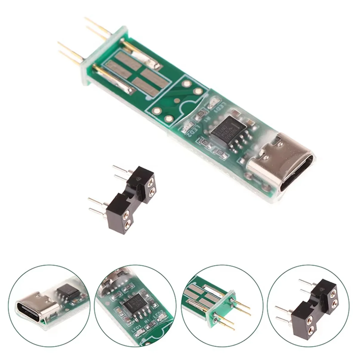 T581C- Optocoupler Tester Online Test Detection Tool for Electronic Repair Special 4 Pin Optocoupler Test PCB Repair Green