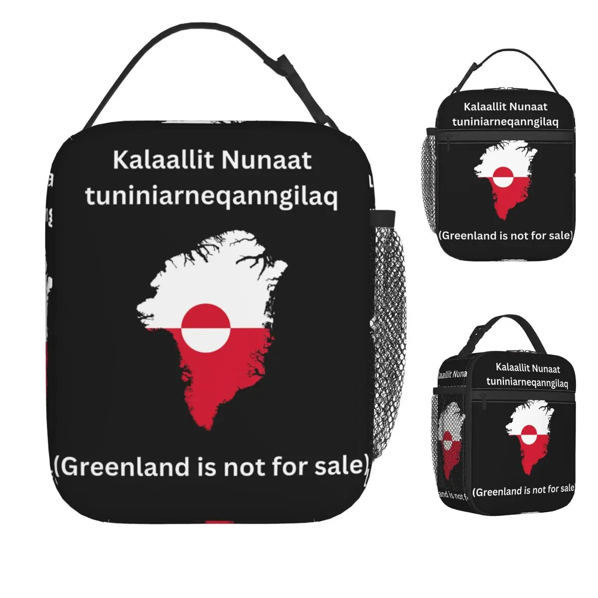 

Сумка для обеда «Гренландия не продается» для детей, повседневная термосумка-холодильник, портативная изолированная водонепроницаемая термосумка для обеда