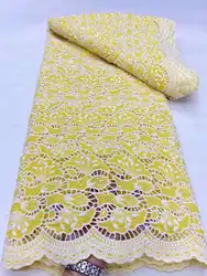 Nigerian Milk Silk Lace Fabric African Cord Lace Fabric 2024 High Quality Water Soluble Lace Material For Wedding Sewing