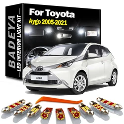BADEYA Canbus LED Interior Map Dome Trunk Light Kit For Toyota Aygo 2005-2014 2015 2016 2017 2018 2019 2020 2021 Car Led Bulbs