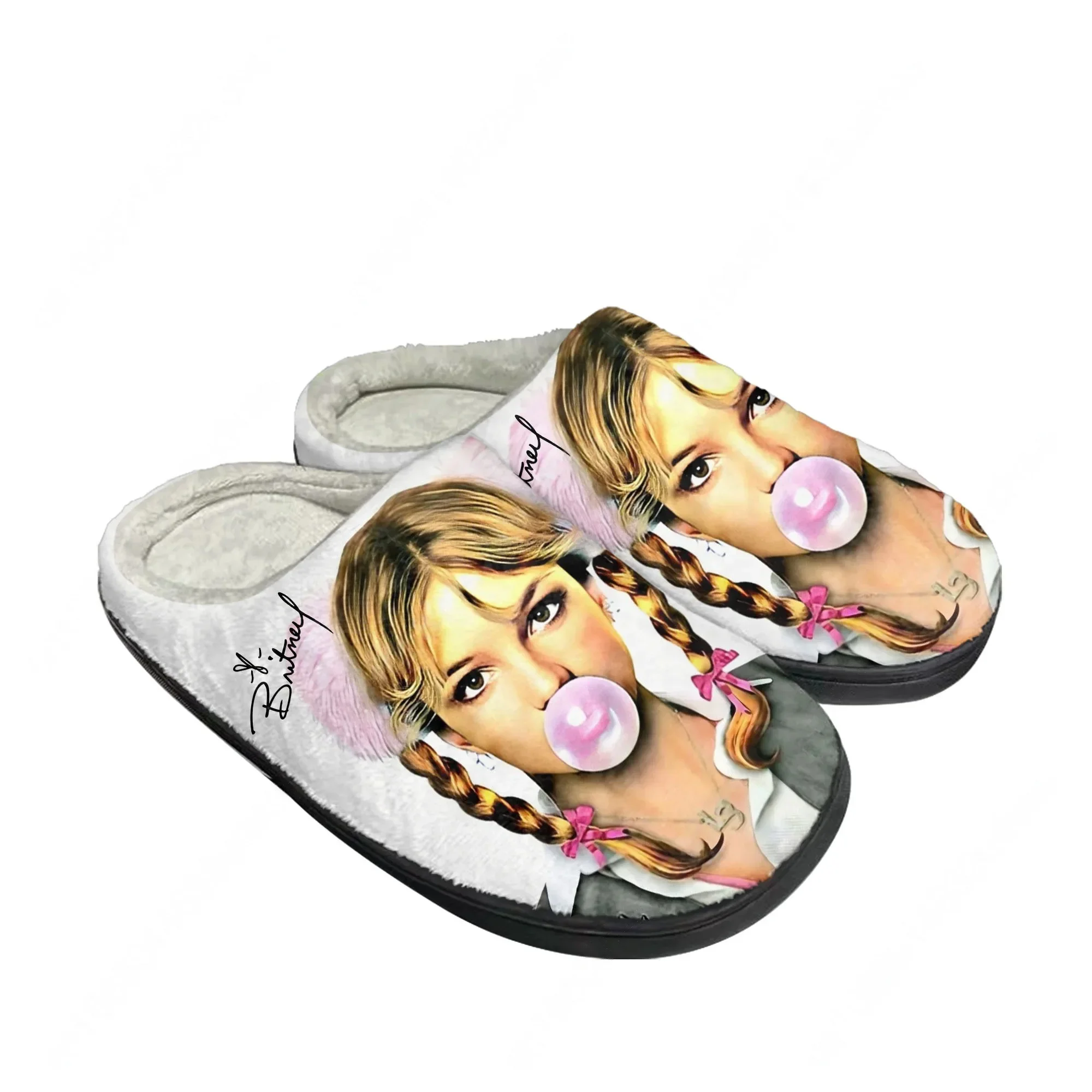 Pantuflas de Algodón B-Britneys S-Spears de Alta Calidad para Hombre, Mujer, Niño y Niña, Pantuflas de Felpa para Dormitorio, Cálidas, Personalizadas y Térmicas