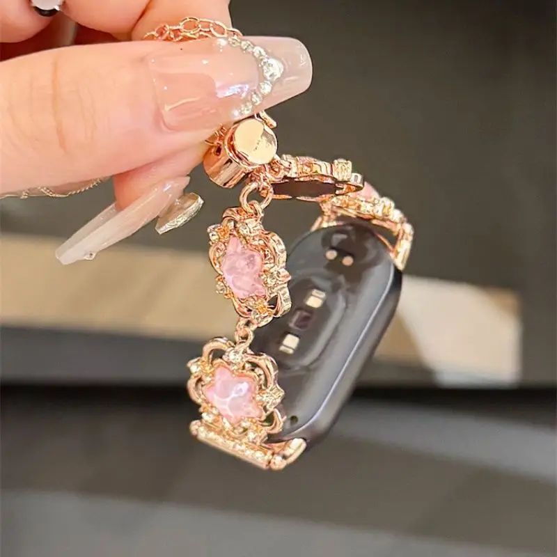 حزام نجمي متدفق بإطار سلكي مناسب لـ Xiaomi Band 8Pro/9Pro، لـ Mi band 3/4/5/6/7,8/8NFC/9/9NFC/10/10NFC، لساعة Redmi 5/4 #3