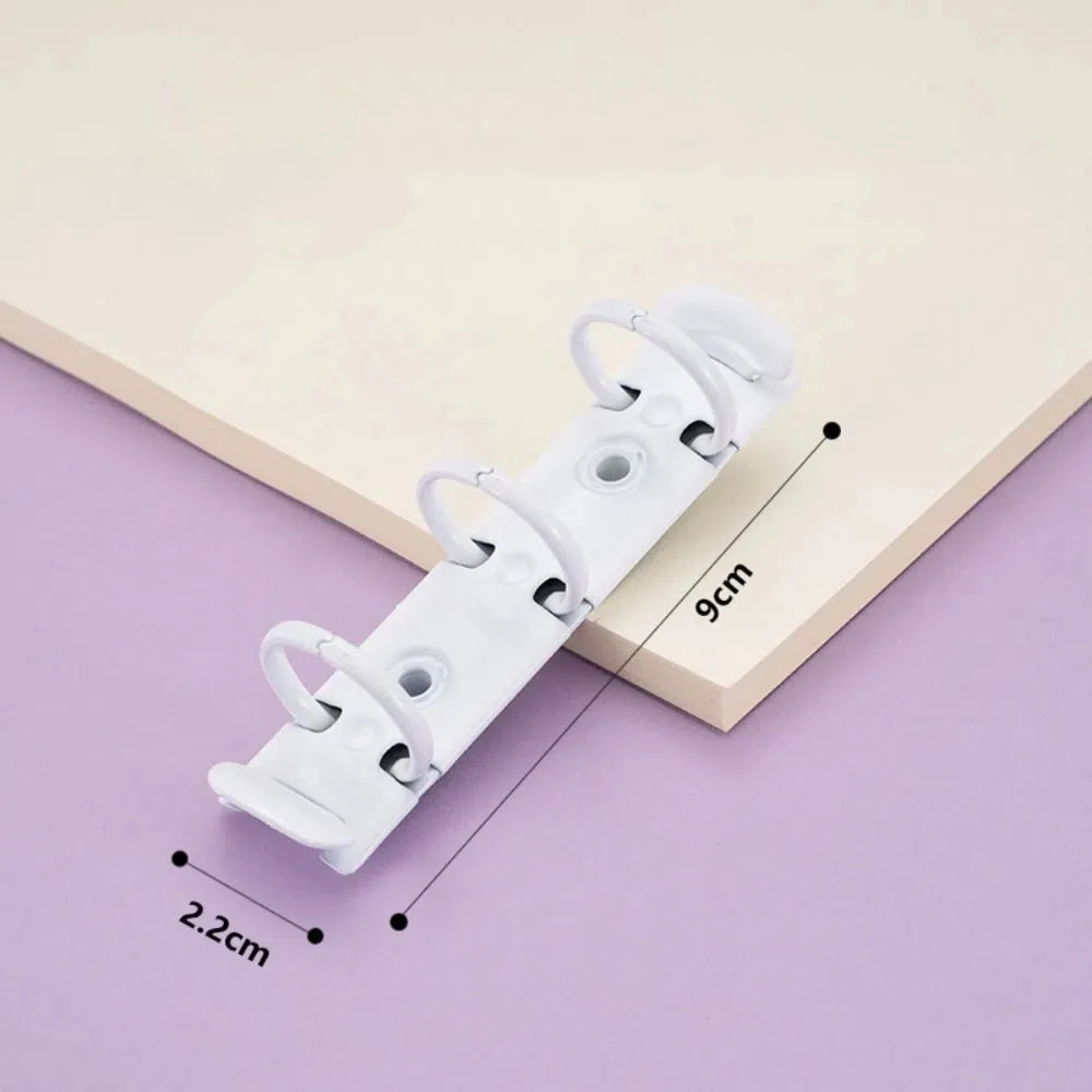 Durable Detachable Metal Spiral Rings Binder Clip DIY Diary A8 Paper Binder Clips Album High Quality Loose Leaf Ring Office