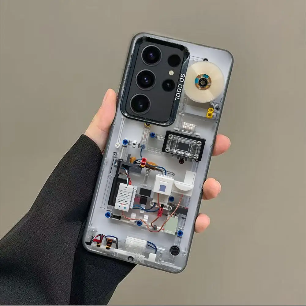 

Circuit board design Phone Case case for Galaxy S25 S24 S23 S22 S21 S20 Ultra/ FE/Plus shock-proof rear cover anti-fingerprint