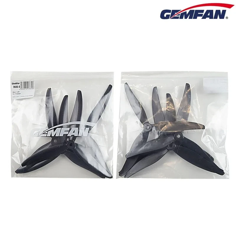 Gemfan Qianfeng 7035/8040/9045/1050/1170 3-blade Forward And Backward Propeller Fiberglass Nylon Fpv Racing Large Propeller