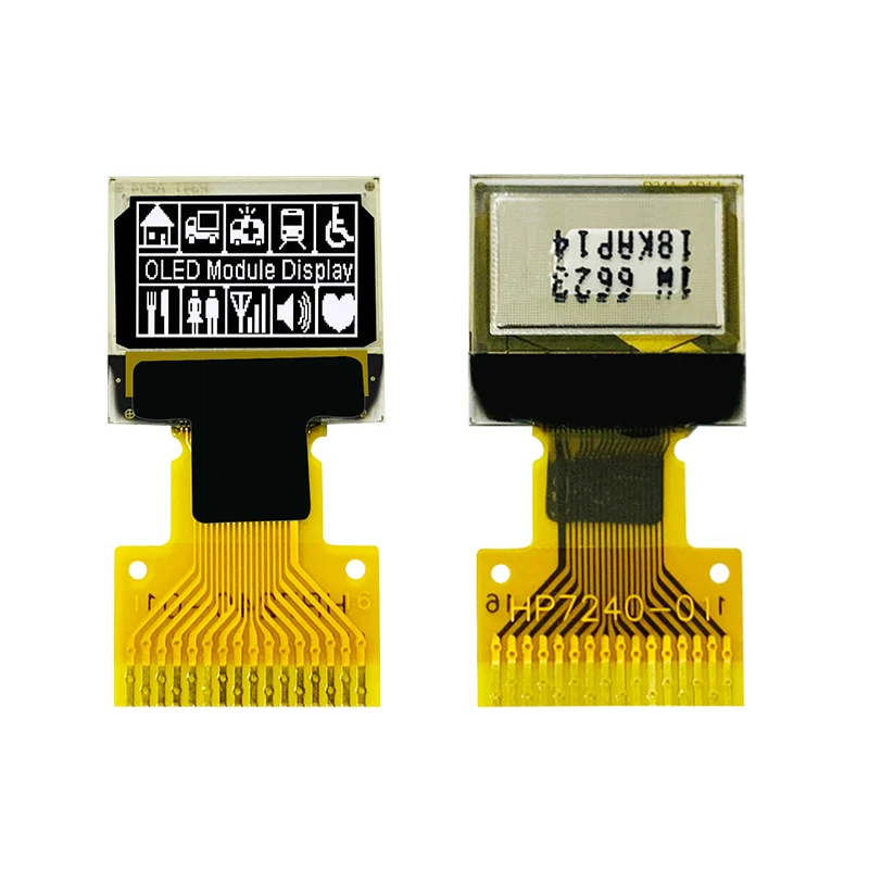 Pantalla OLED de 0,42 pulgadas, 72x40, 16 pini, SSD1106, controlador IC, interfaz SPI/I2C de 4 cavi