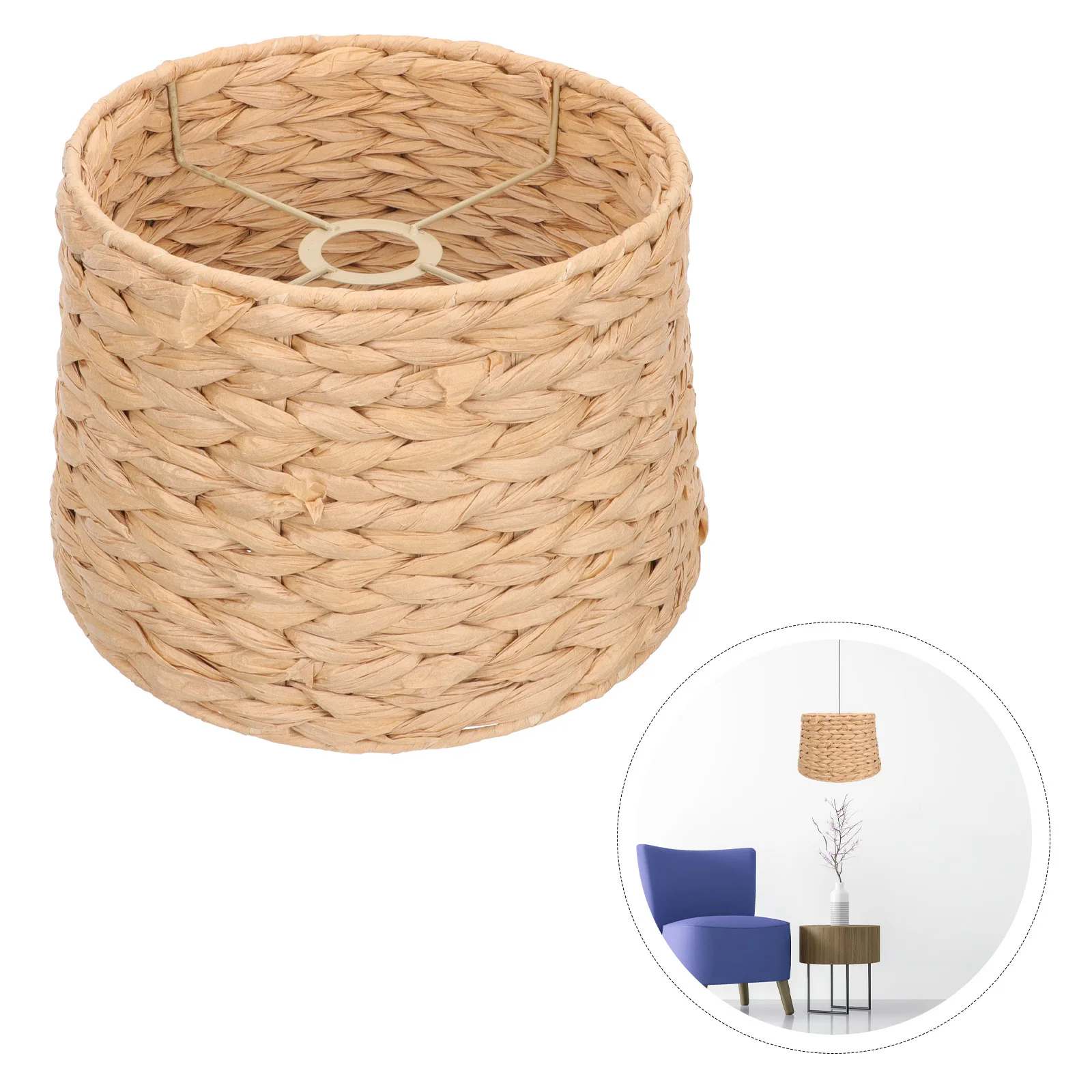 المنسوجة ورقة سلسلة فانوس عاكس الضوء النمط الصيني سقف معلق غطاء خفيف ديكور منتشر الإضاءة غطاء المصباح