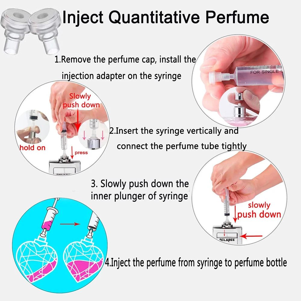Perfume Refill Tool Kit,Plastic Perfume Dispenser Transfer Tools,Travel Refill Tool Set for Liquid Cologne Fragrance Sample