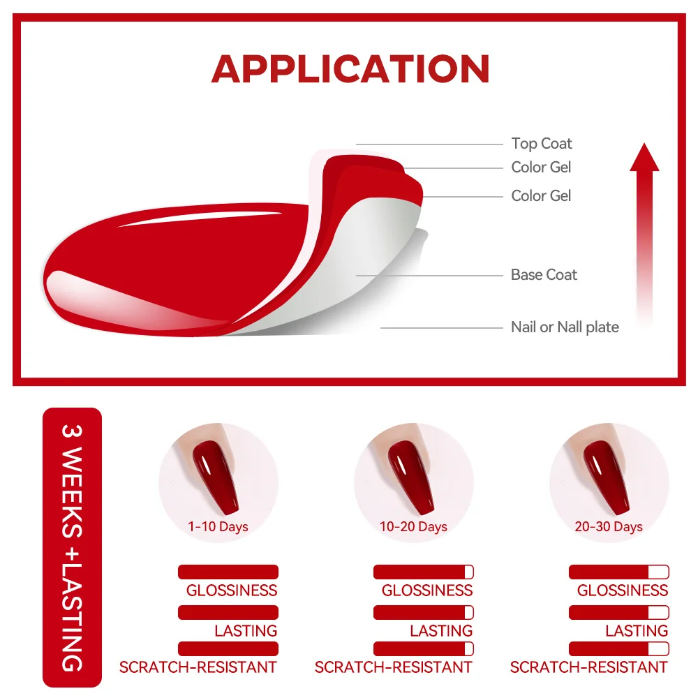 Clou Beaute 15ml Smalto gel trasparente ghiacciato Traslucido Nudo Rosso Bianco latte HEMA TPO Smalto gratuito Semi permanente UVLED Nail Art