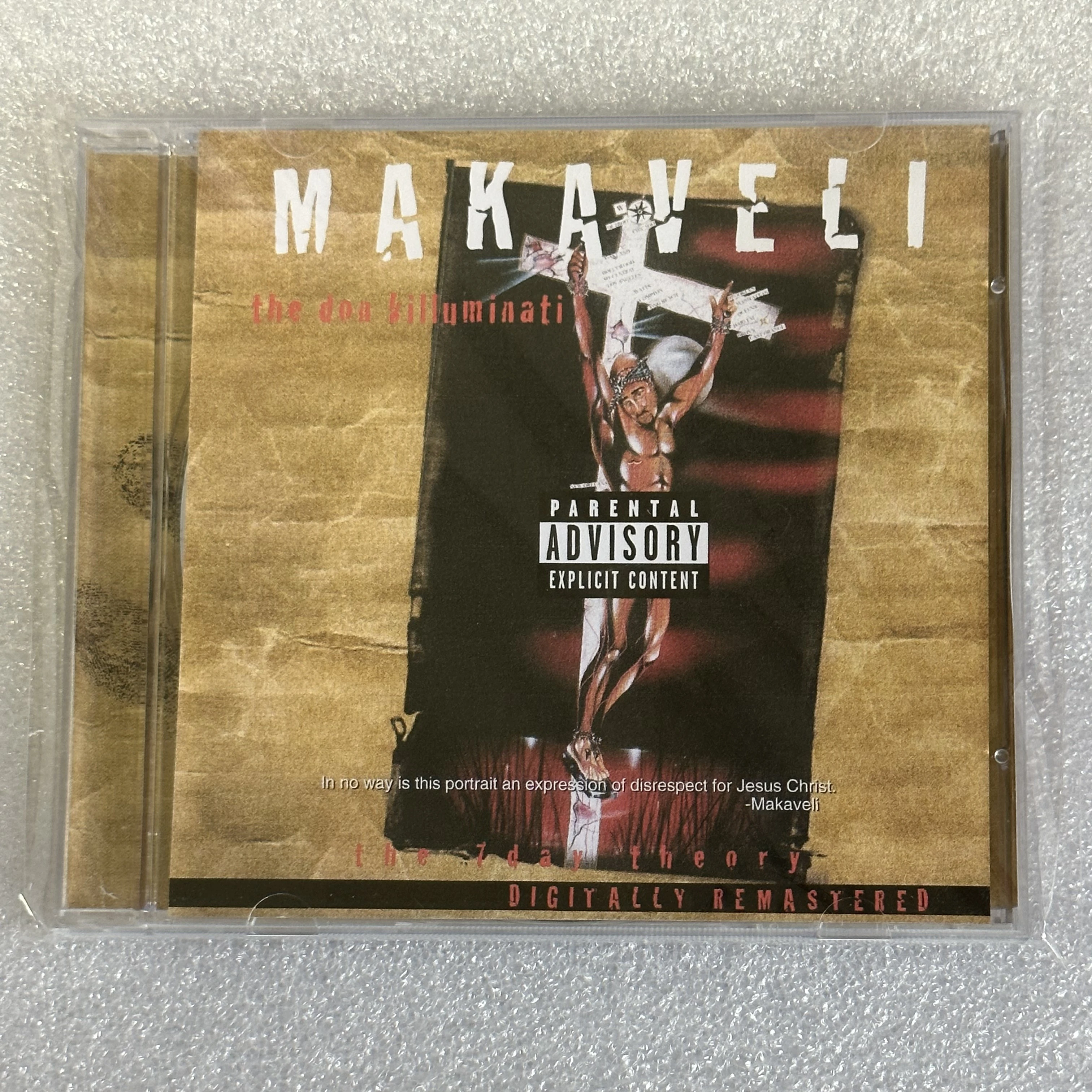 Rap Makaveli 2pac CD de música álbum de teoría de los 7 días registro de música Cosplay Walkman coche trampas de sonido caja fiesta colección de música regalo