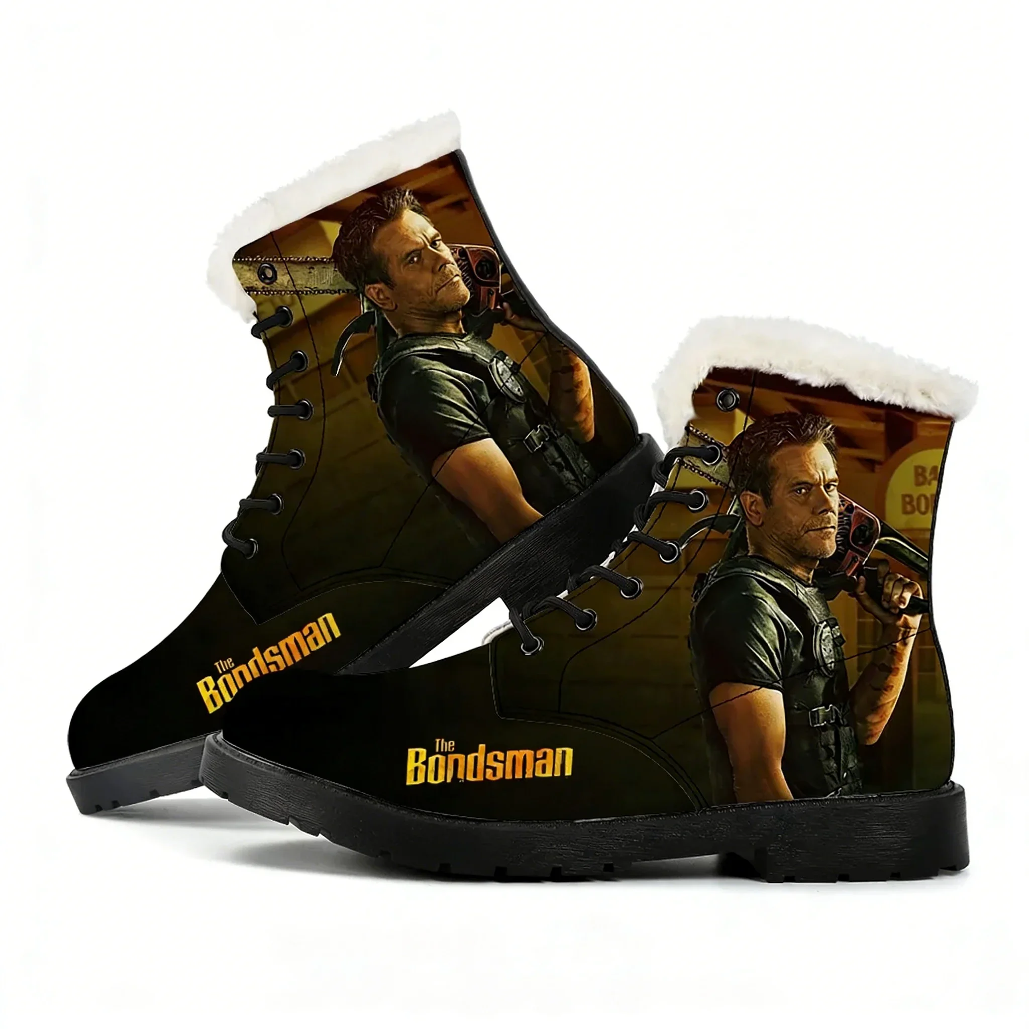 

The Bondsman Plush Boot Mens Womens Teenager Casual Shoe Outdoor Warm Boot High Quality Personalized Pattern Customize Shoes